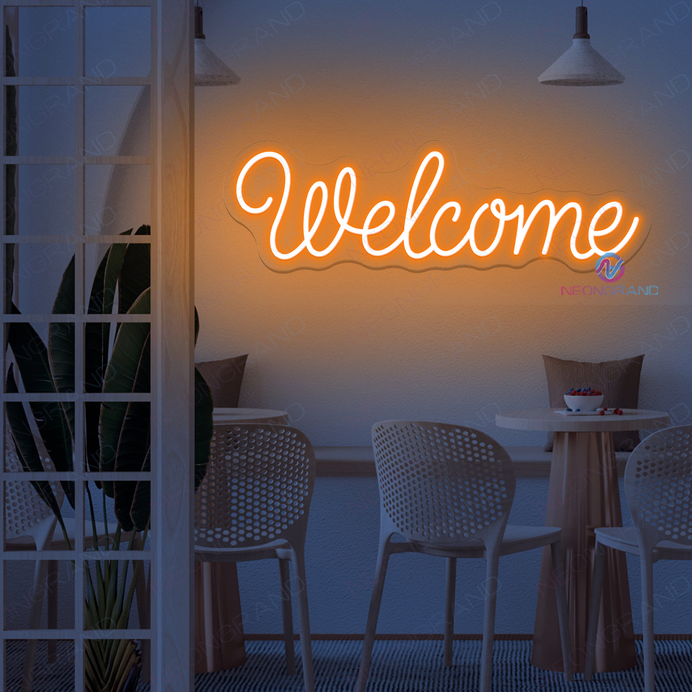 Business Welcome Neon Sign Decor Led Lights