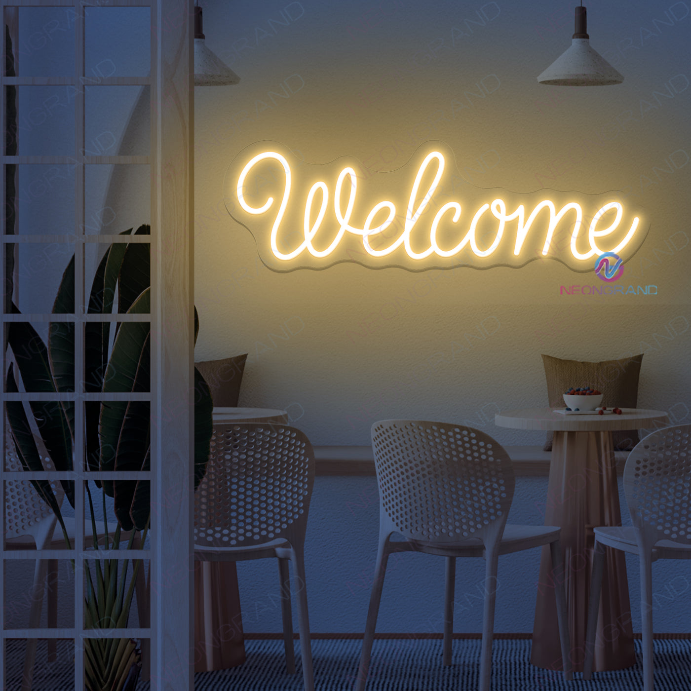 Business Welcome Neon Sign Decor Led Lights