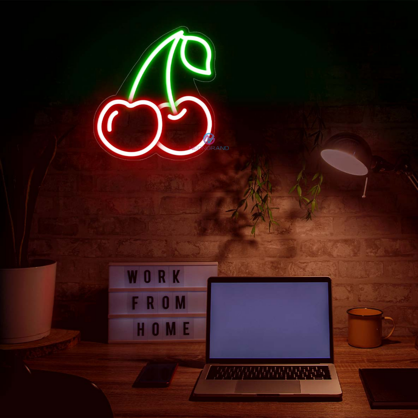 Cherry Neon Sign Babe Cave Led Light