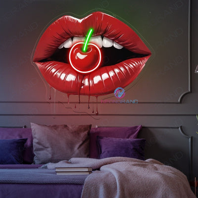 Cherry Neon Sign Cool Artwork Led Light