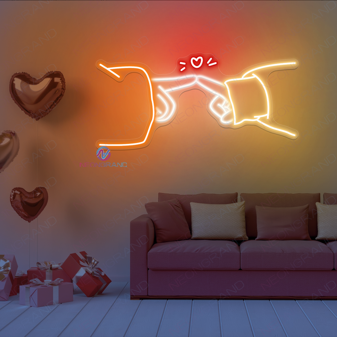 Couple Neon Sign Cute Valentine Led Light - NeonGrand