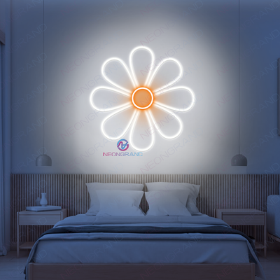 Daisy Flower Neon Sign Aesthetic Led Light