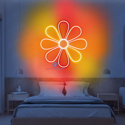 Daisy Flower Neon Sign Aesthetic Led Light