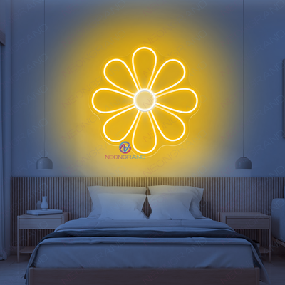 Daisy Flower Neon Sign Aesthetic Led Light