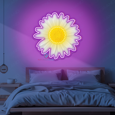 Daisy Flower Neon Sign UV Printed Led Lights