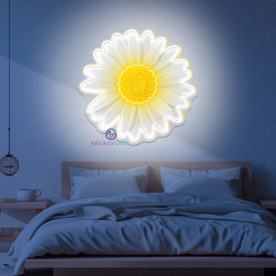 Daisy Flower Neon Sign UV Printed Led Lights