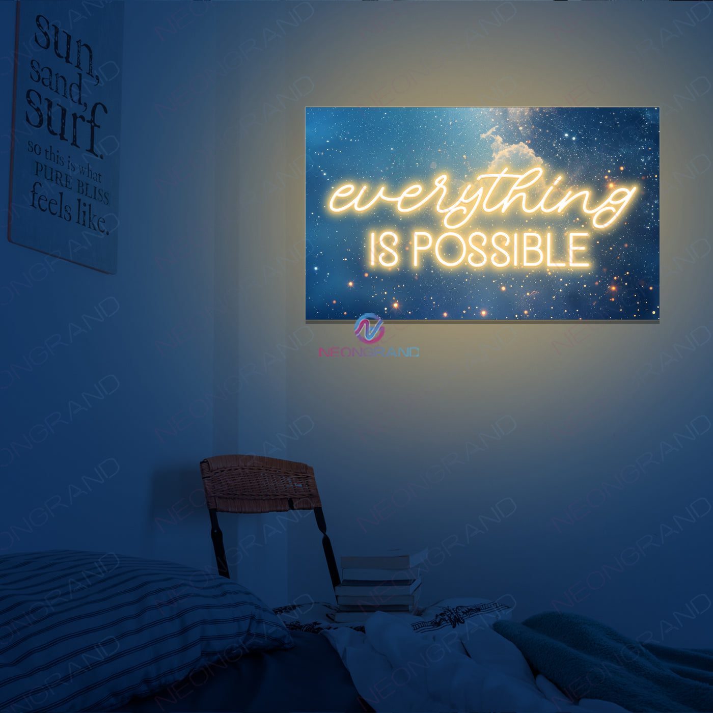 Everything Is Possible Art Work Neon Sign UV Printing Led Light