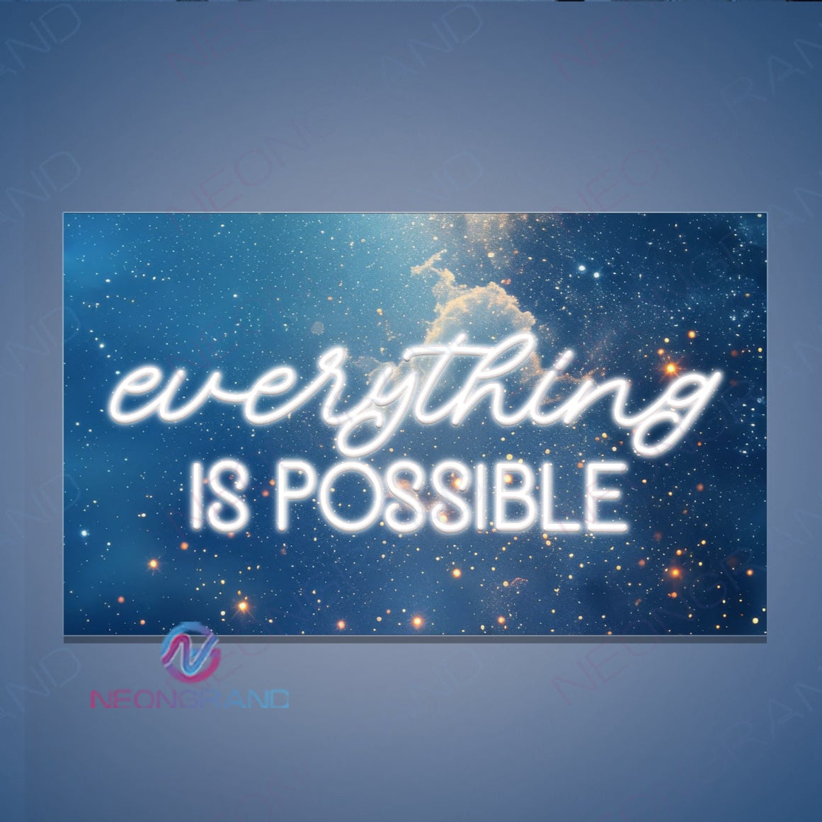 Everything Is Possible Art Work Neon Sign UV Printing Led Light