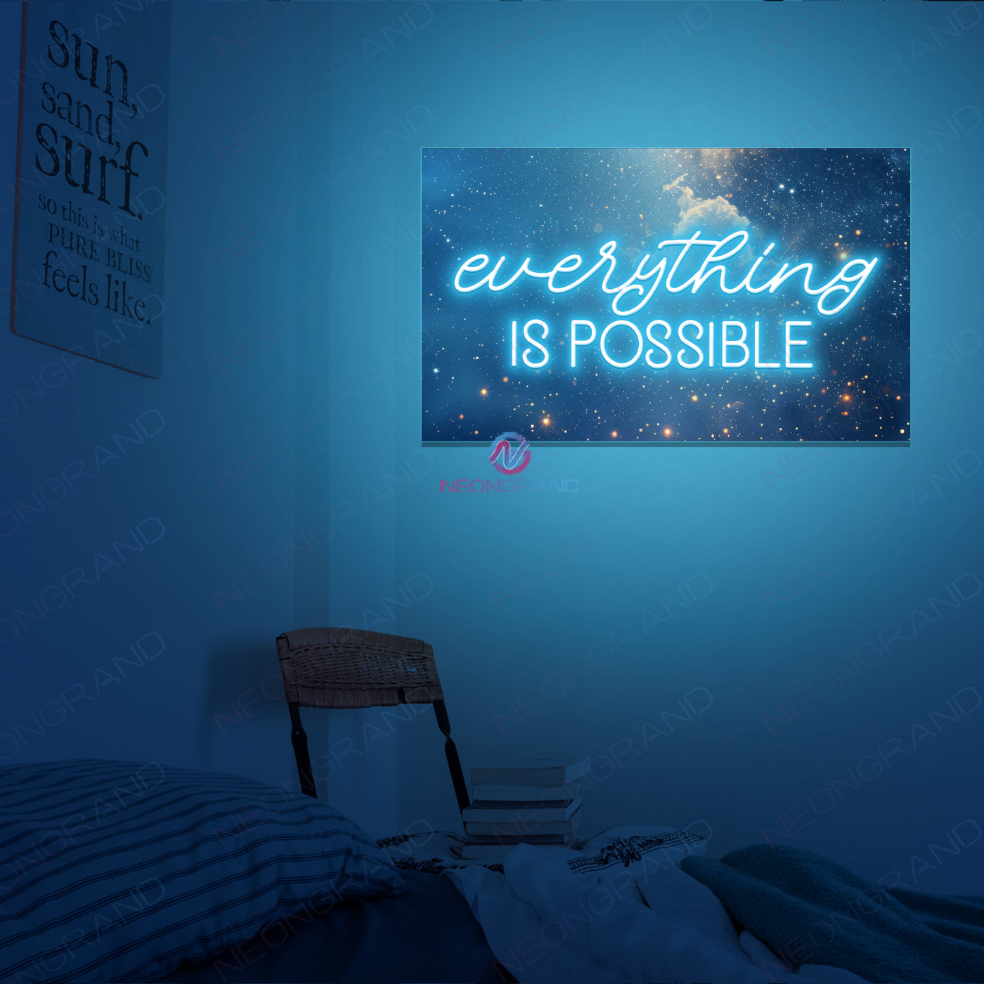 Everything Is Possible Art Work Neon Sign UV Printing Led Light