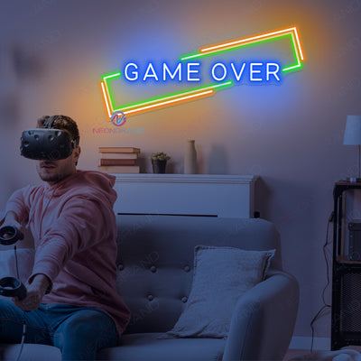 Game Over Neon Sign Game Room Led Light