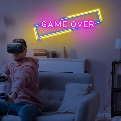 Game Over Neon Sign Game Room Led Light