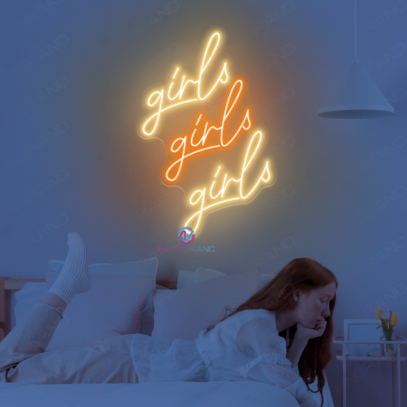 Girls Girls Girls Neon Sign Babe Cave Led Light