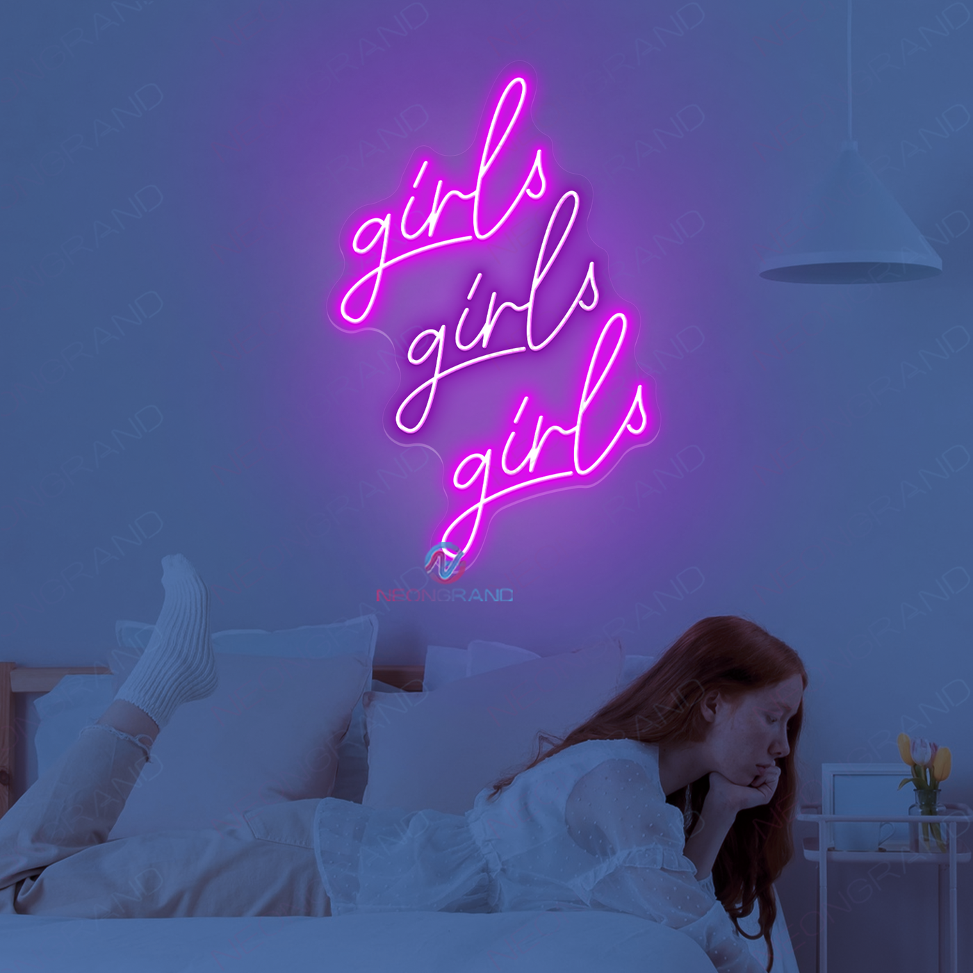 Girls Girls Girls Neon Sign Babe Cave Led Light