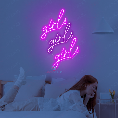 Girls Girls Girls Neon Sign Babe Cave Led Light