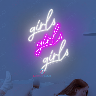 Girls Girls Girls Neon Sign Babe Cave Led Light