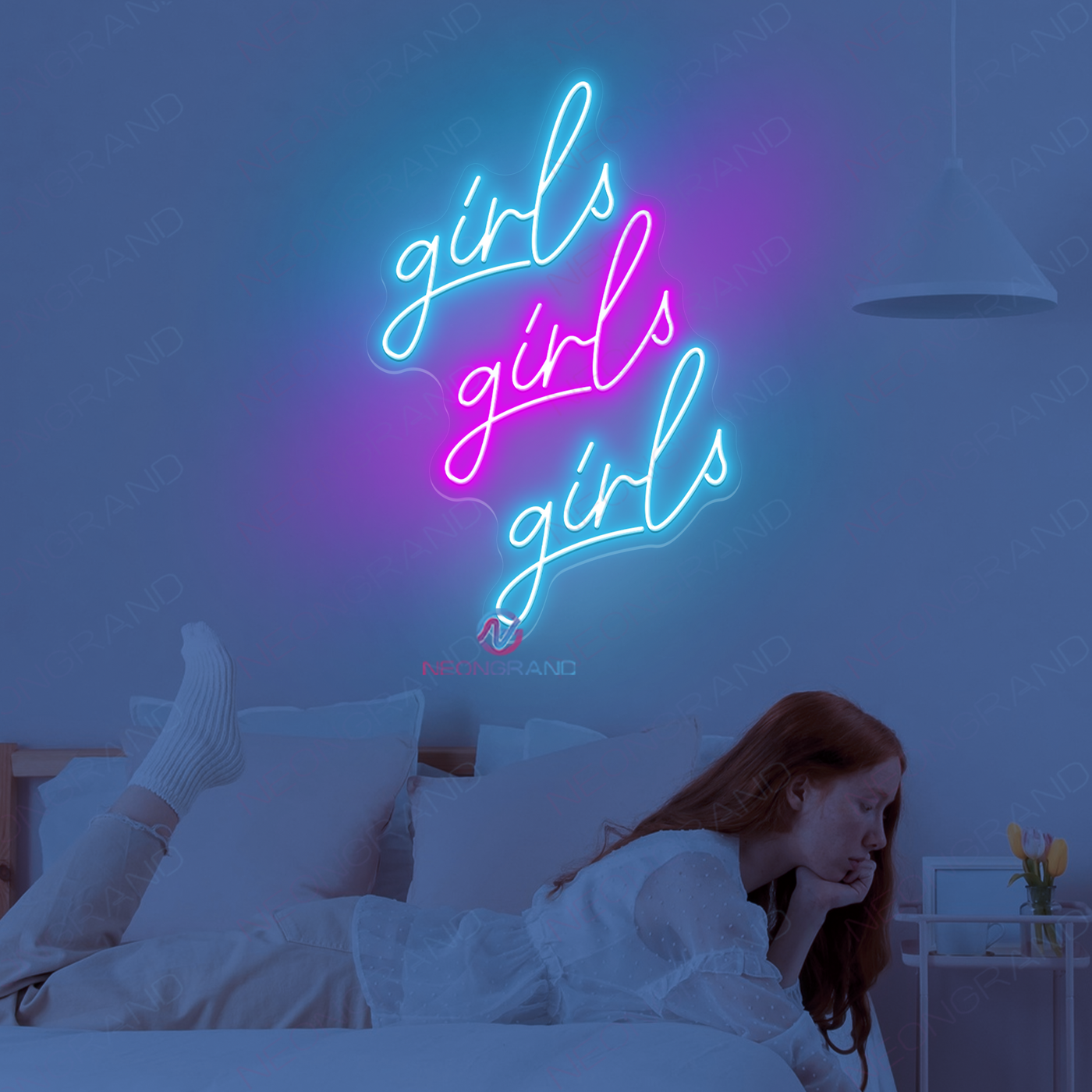 Girls Girls Girls Neon Sign Babe Cave Led Light