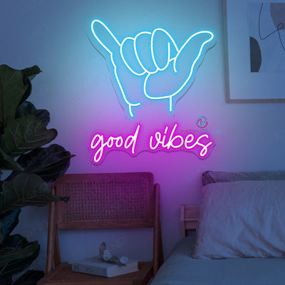 Good Vibes Neon Sign Hand Led Light