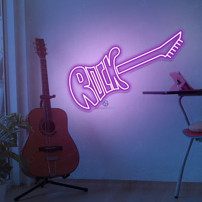 Guitar Rock Neon Sign Music Electronic Led Light