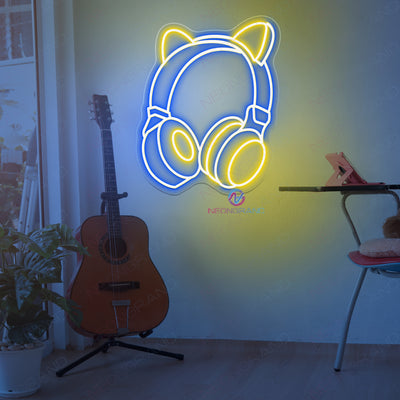 Headphone Music Neon Sign Game Room Led Light