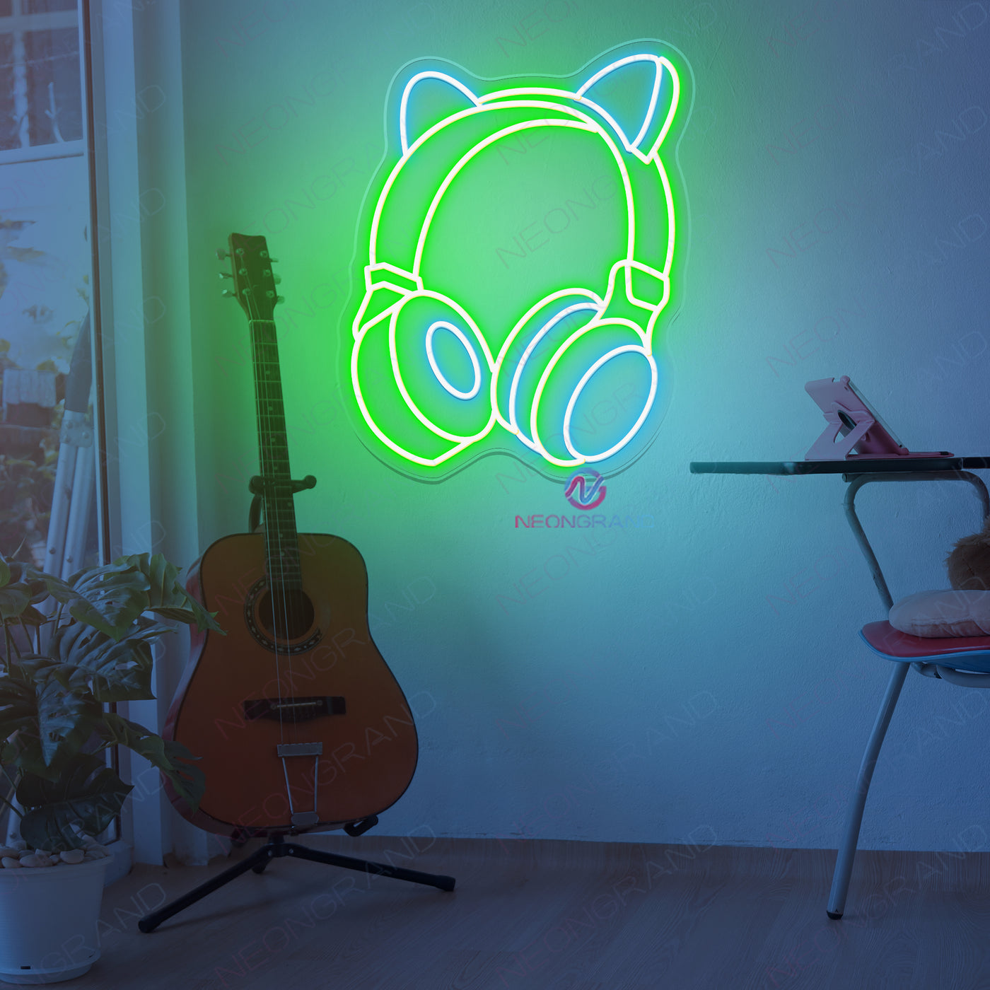 Headphone Music Neon Sign Game Room Led Light