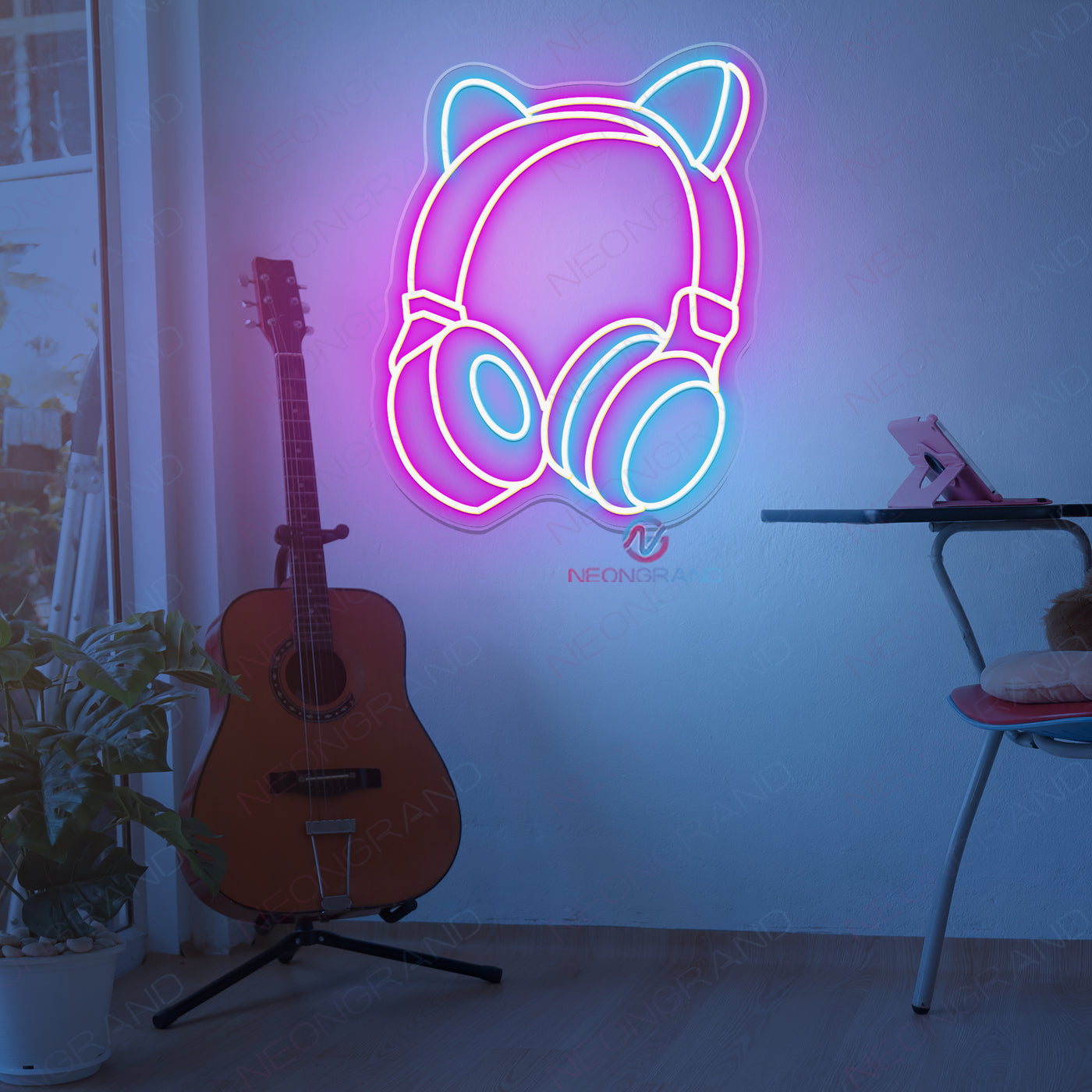 Headphone Music Neon Sign Game Room Led Light