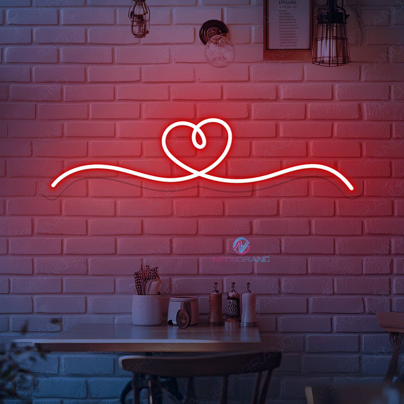 Heart Neon Sign Aesthetic Led Light