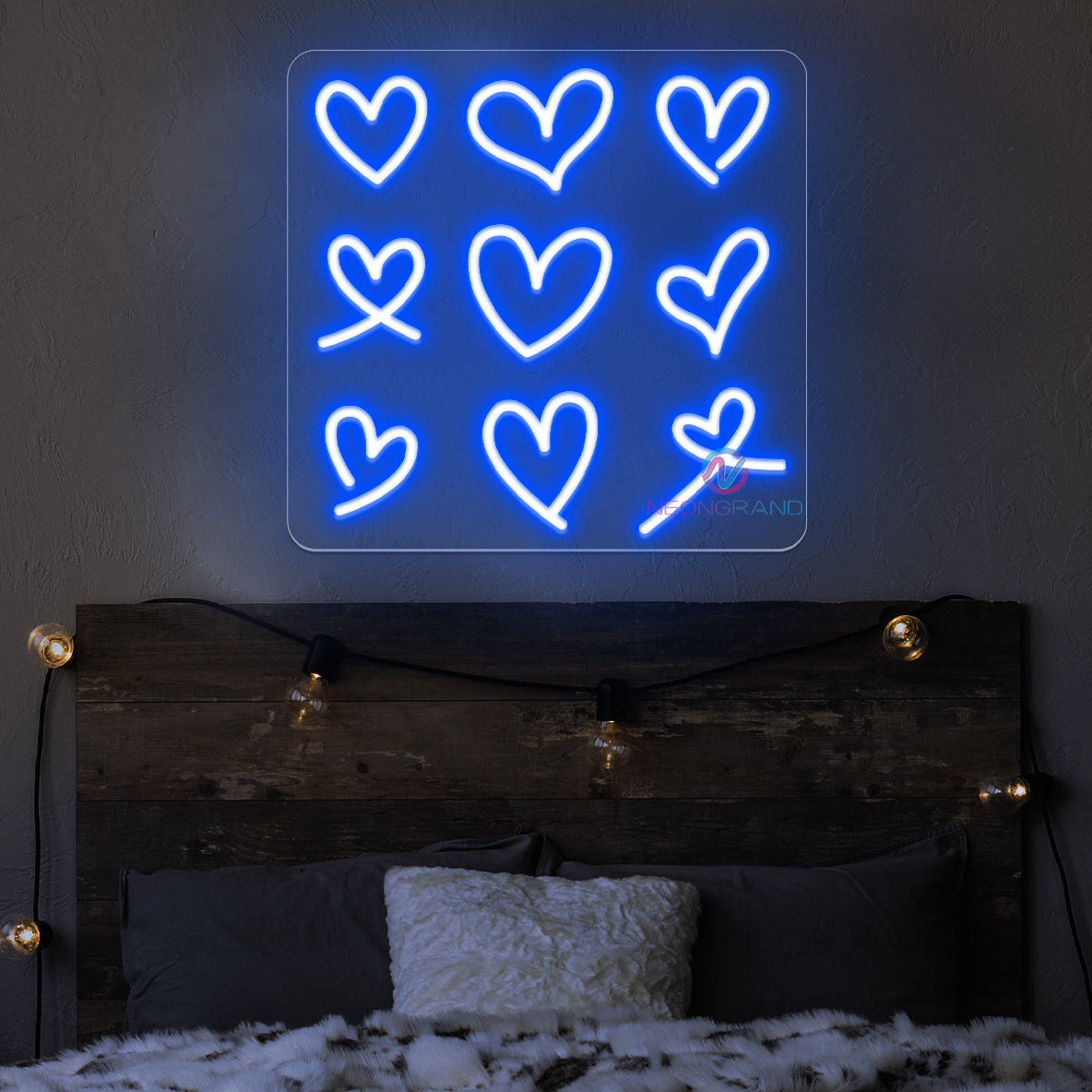 Heart Neon Sign Aesthetic Vintage Led Light