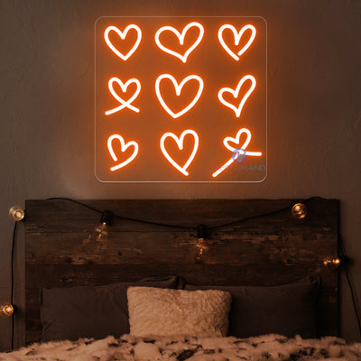 Heart Neon Sign Aesthetic Vintage Led Light