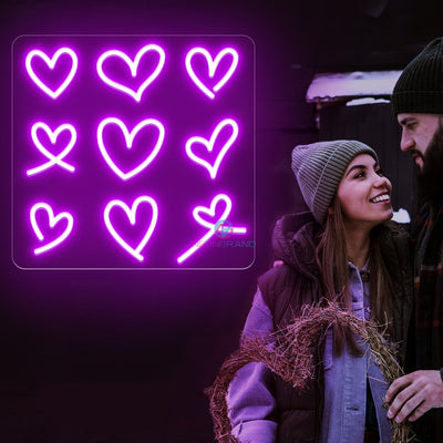 Heart Neon Sign Aesthetic Vintage Led Light