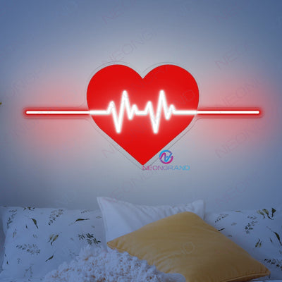 Heart Neon Sign UV Printing Valentine Led Light