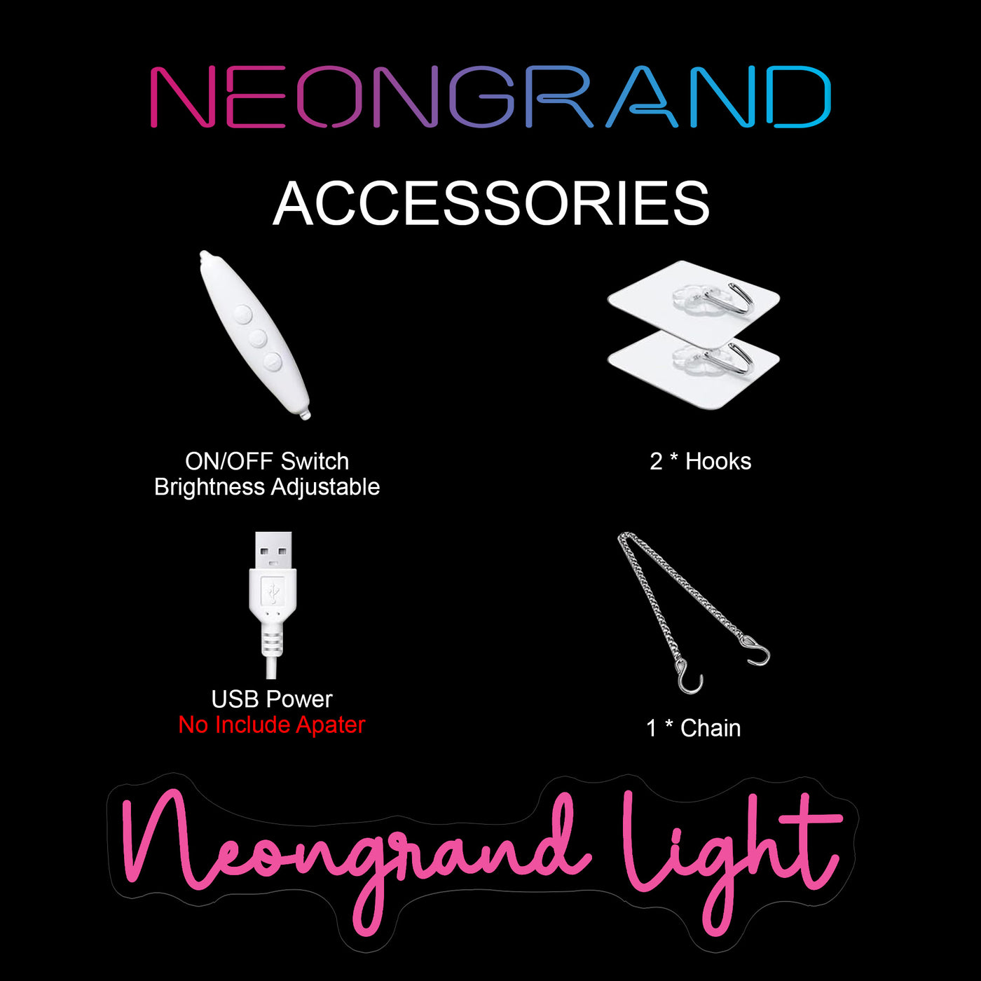 Gingerbread Man Neon Sign USB Led Light