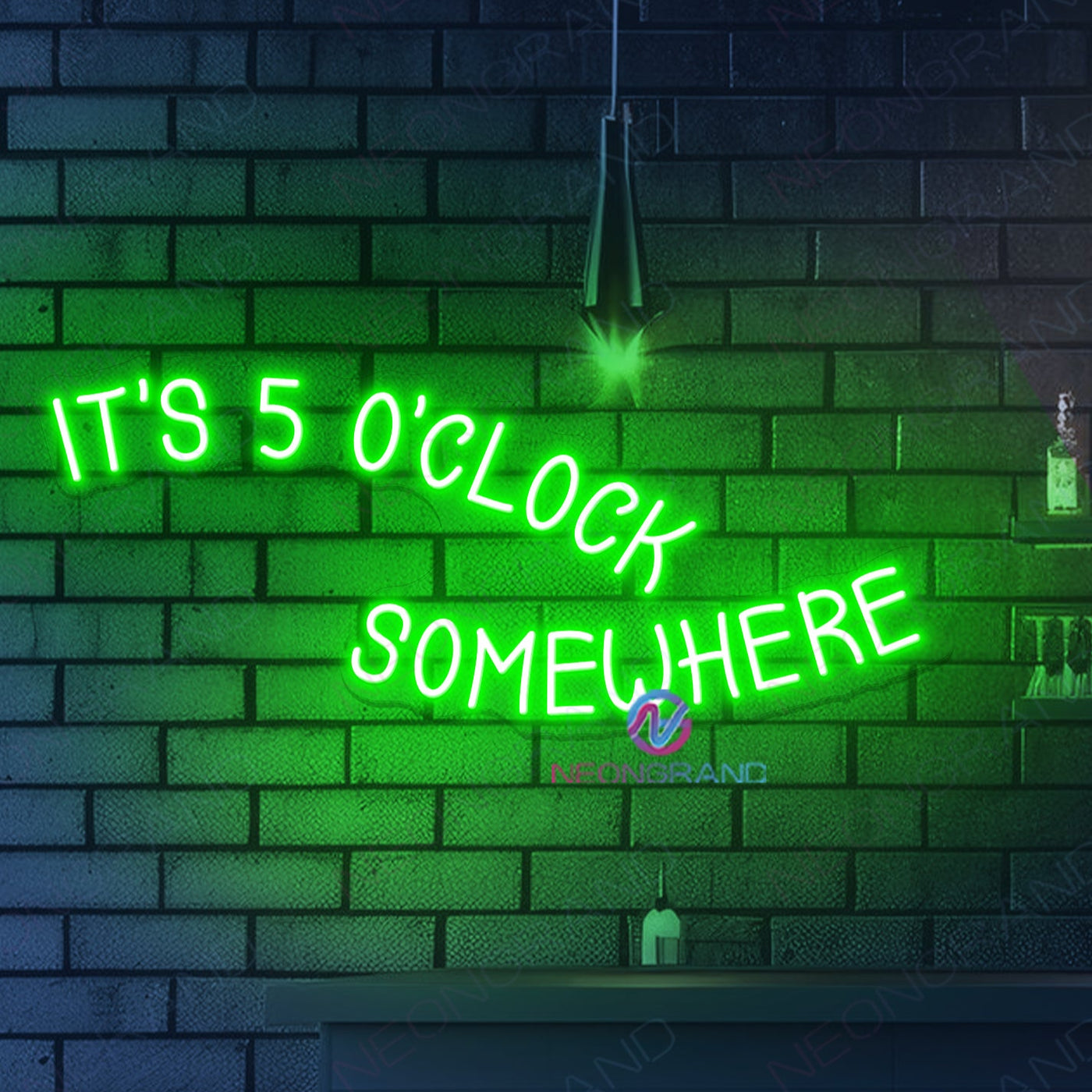 It's 5 O'clock Somewhere Neon Sign Bar Led Lights