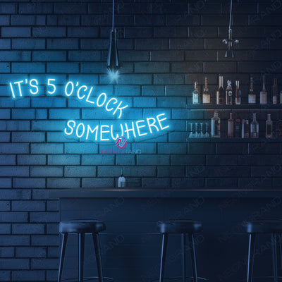 It's 5 O'clock Somewhere Neon Sign Bar Led Lights