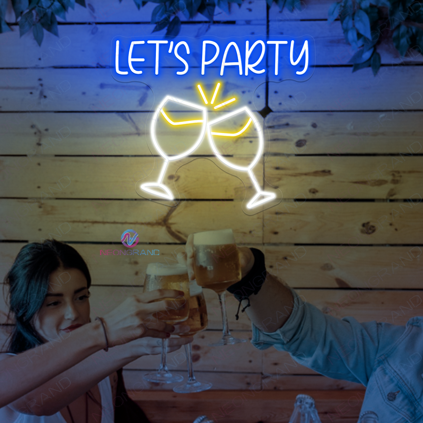 Let's Party Neon Sign Holiday LED Light