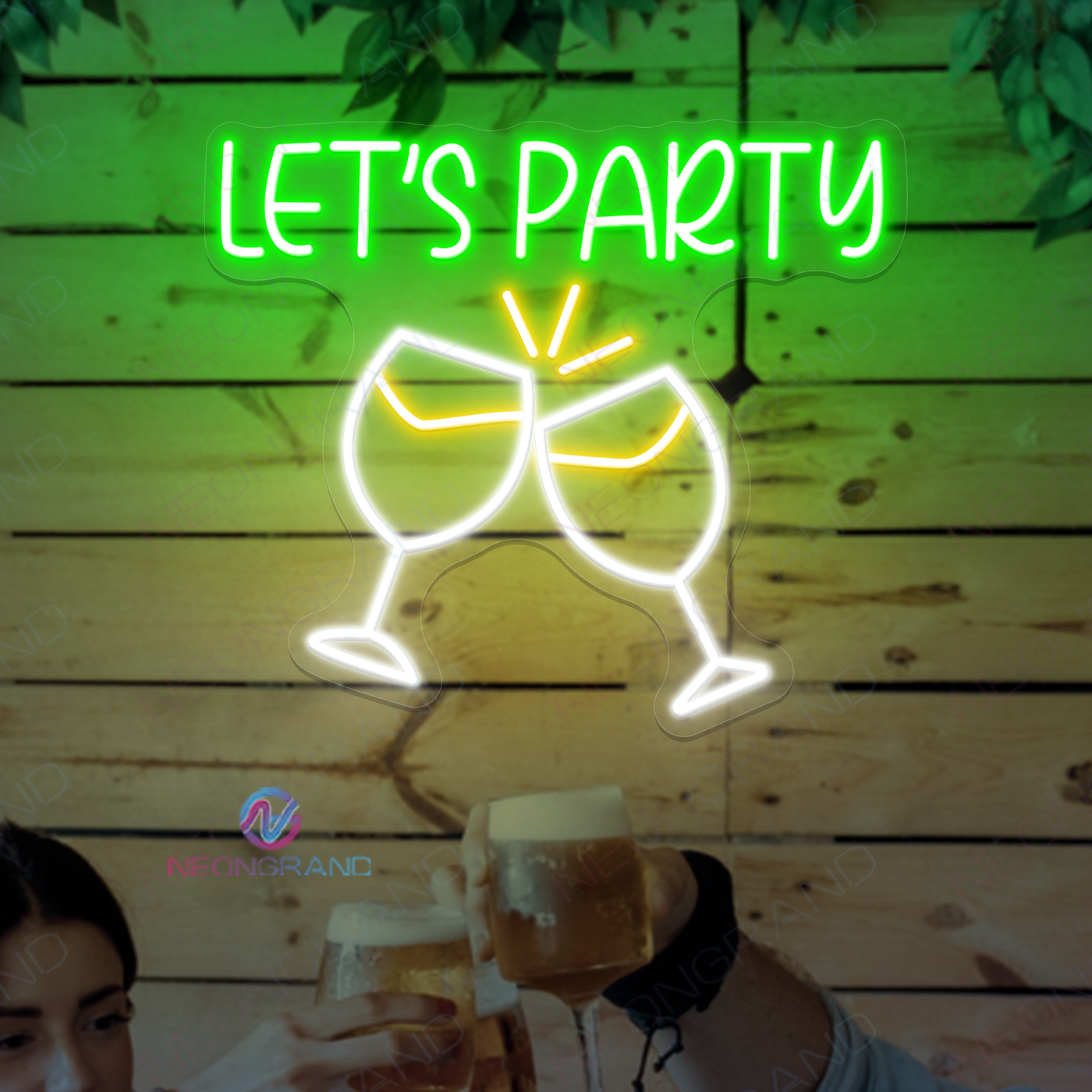 Let's Party Neon Sign Holiday LED Light