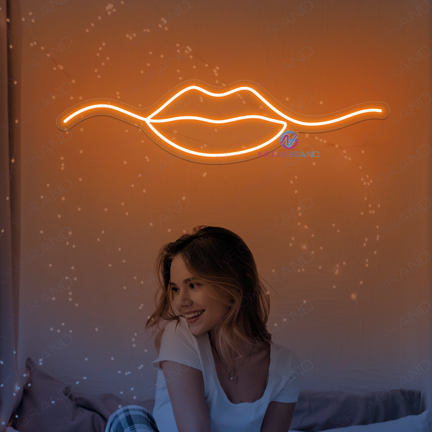 Lips Neon Sign Babe Cave Girl Led Light