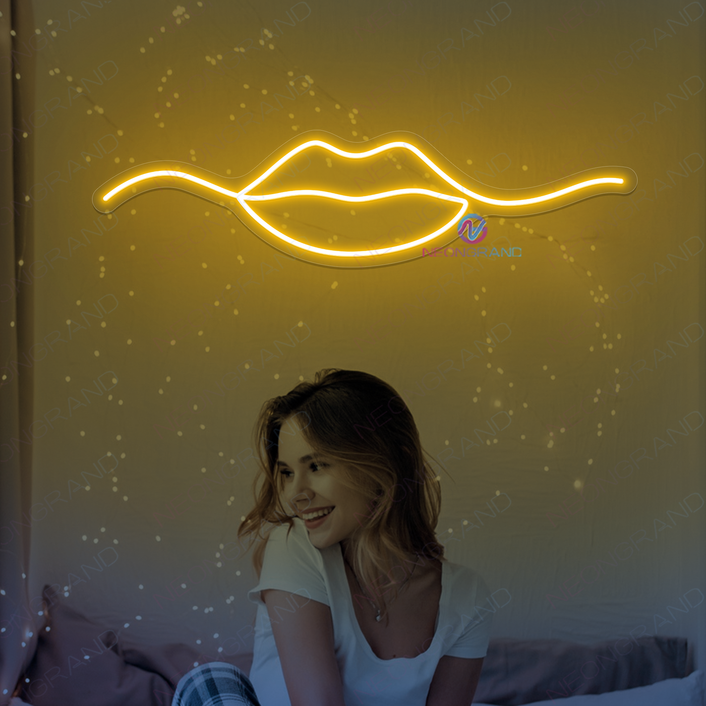 Lips Neon Sign Babe Cave Girl Led Light