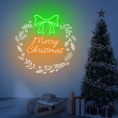 Merry Christmas Neon Sign 3D Engraved Led Light