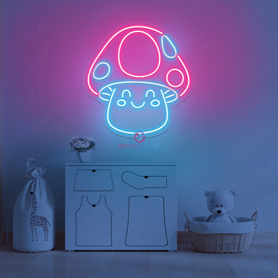 Mushroom Led Sign Cute Aesthetic Neon Light