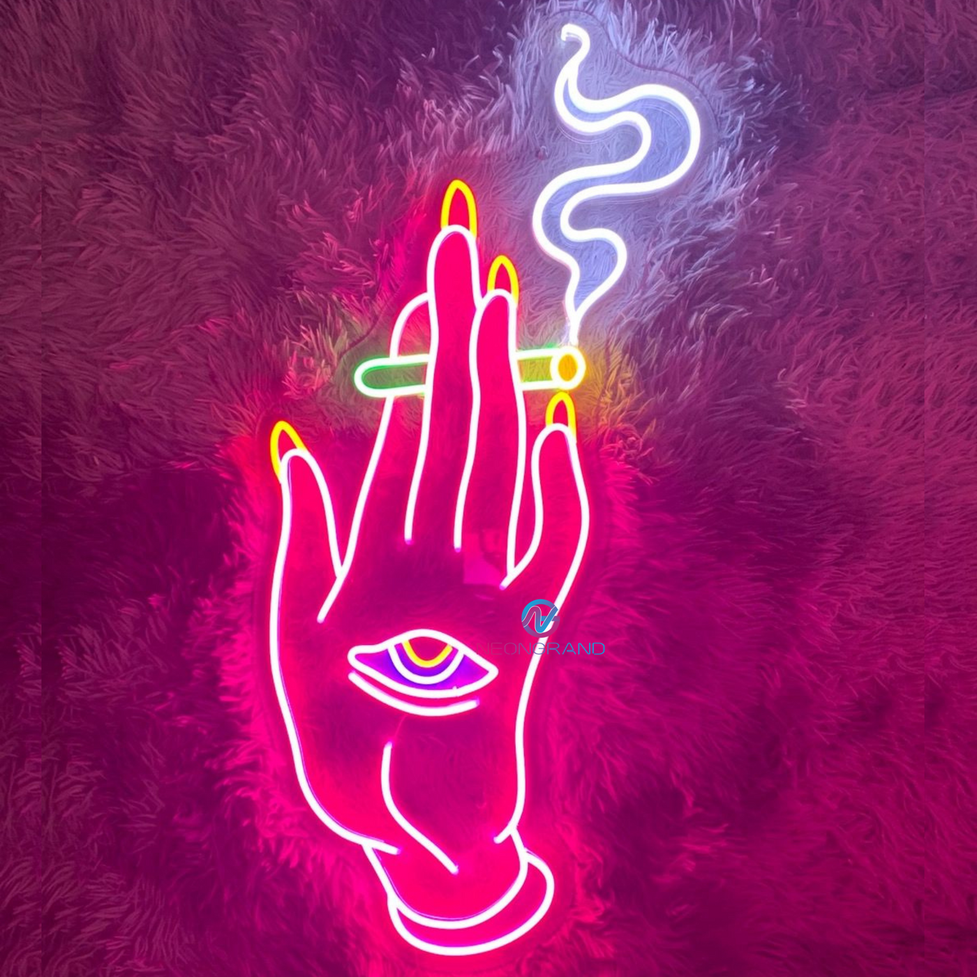 Neon Joint Sign Tripping Smoking Hand Weed Led Light