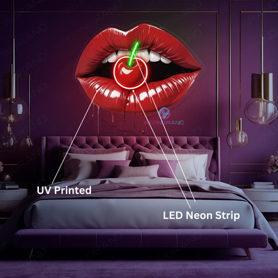 Cherry Neon Sign Cool Artwork Led Light