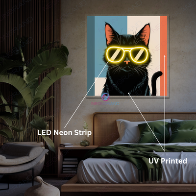 Cool Artwork Neon Sign Cat Led Light