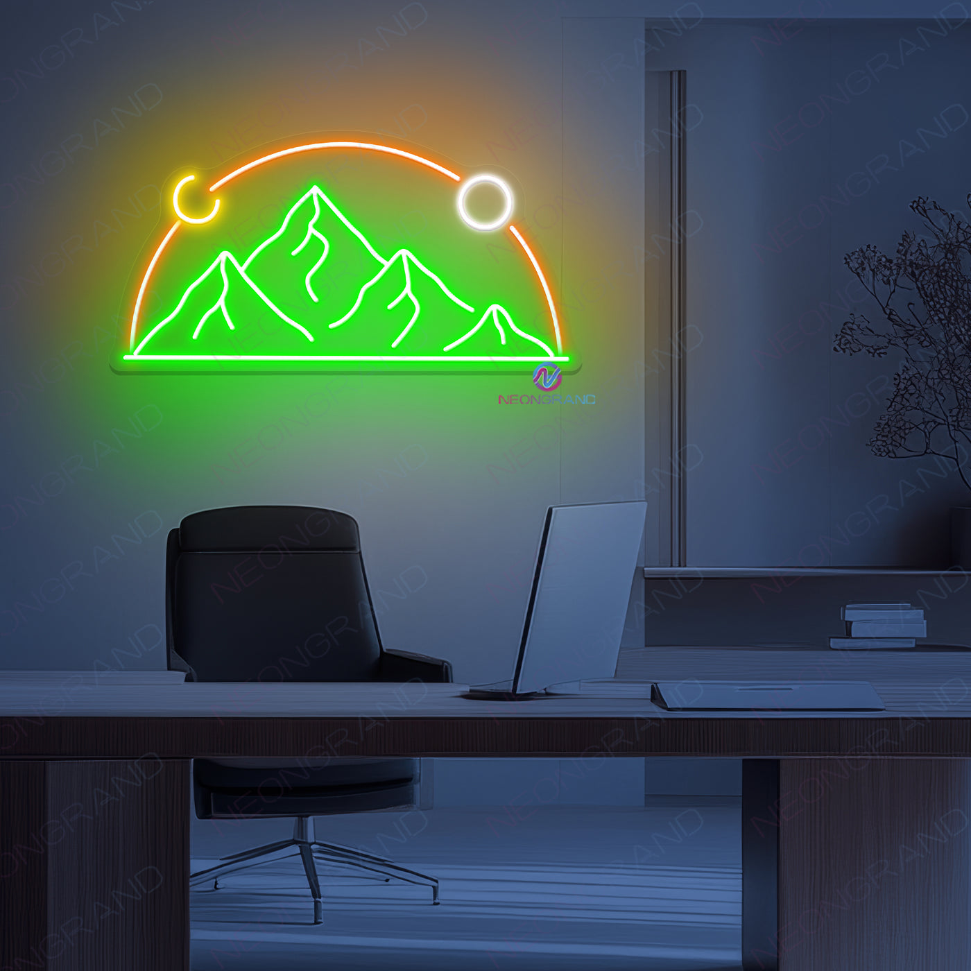 Neon Landscape Sign Large Led Light