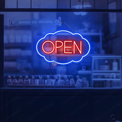 Neon Open Sign Vintage Storefront LED Light