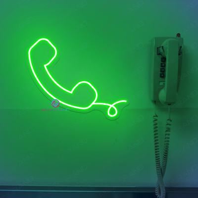 Neon Pink Phone Sign Girl Led Light