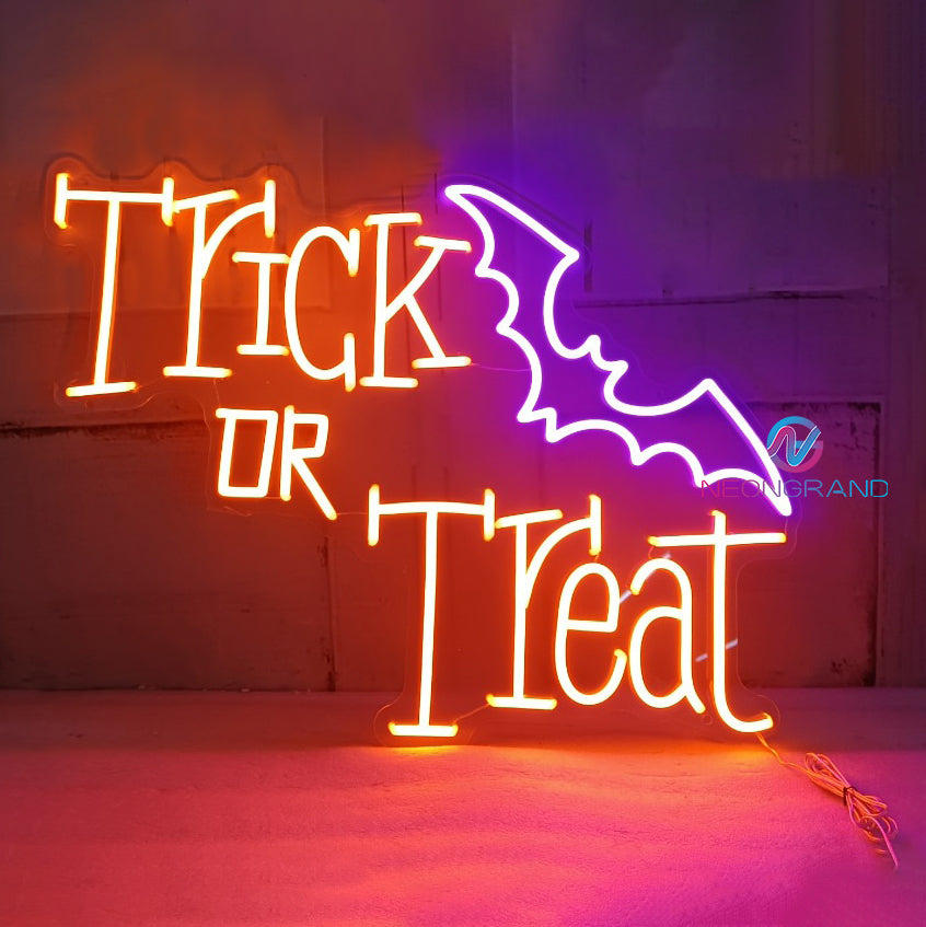 Trick Or Treat Neon Sign Halloween Led Light
