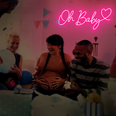 Oh Baby Neon Sign LED Light For Party
