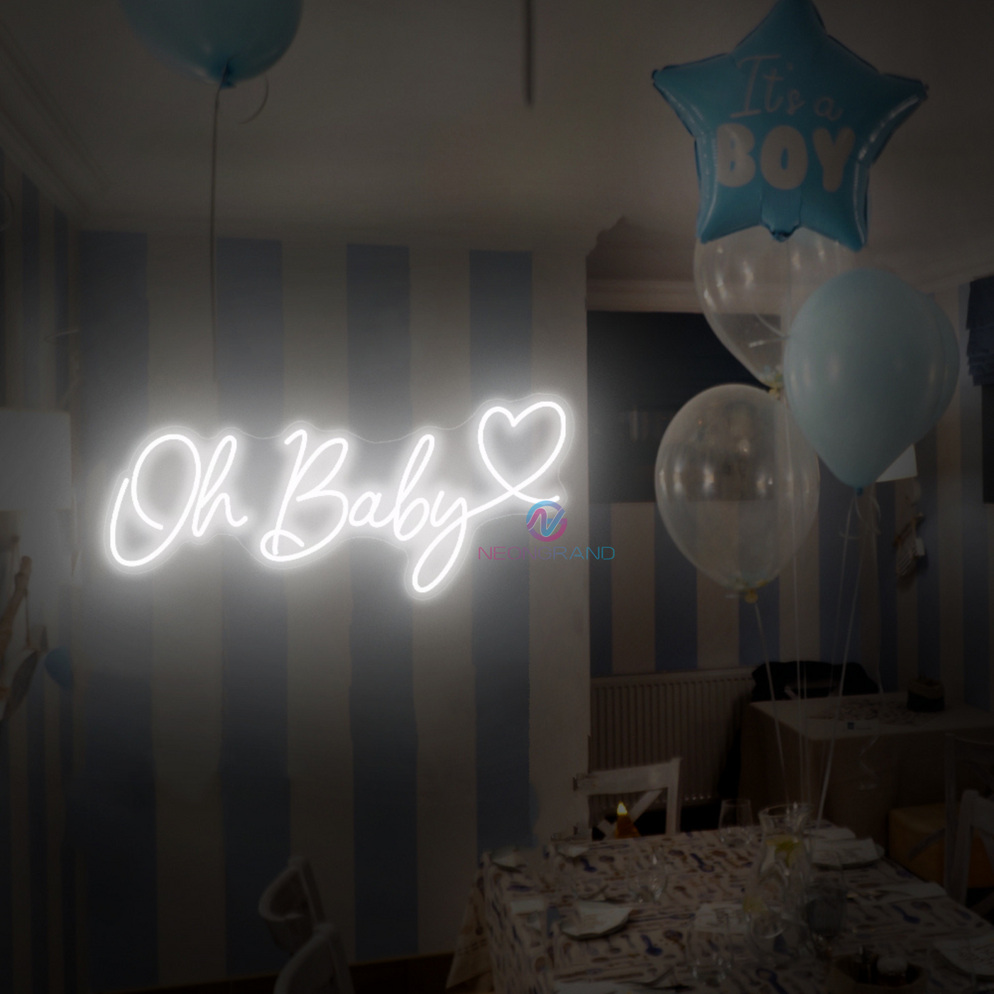Oh Baby Neon Sign LED Light For Party