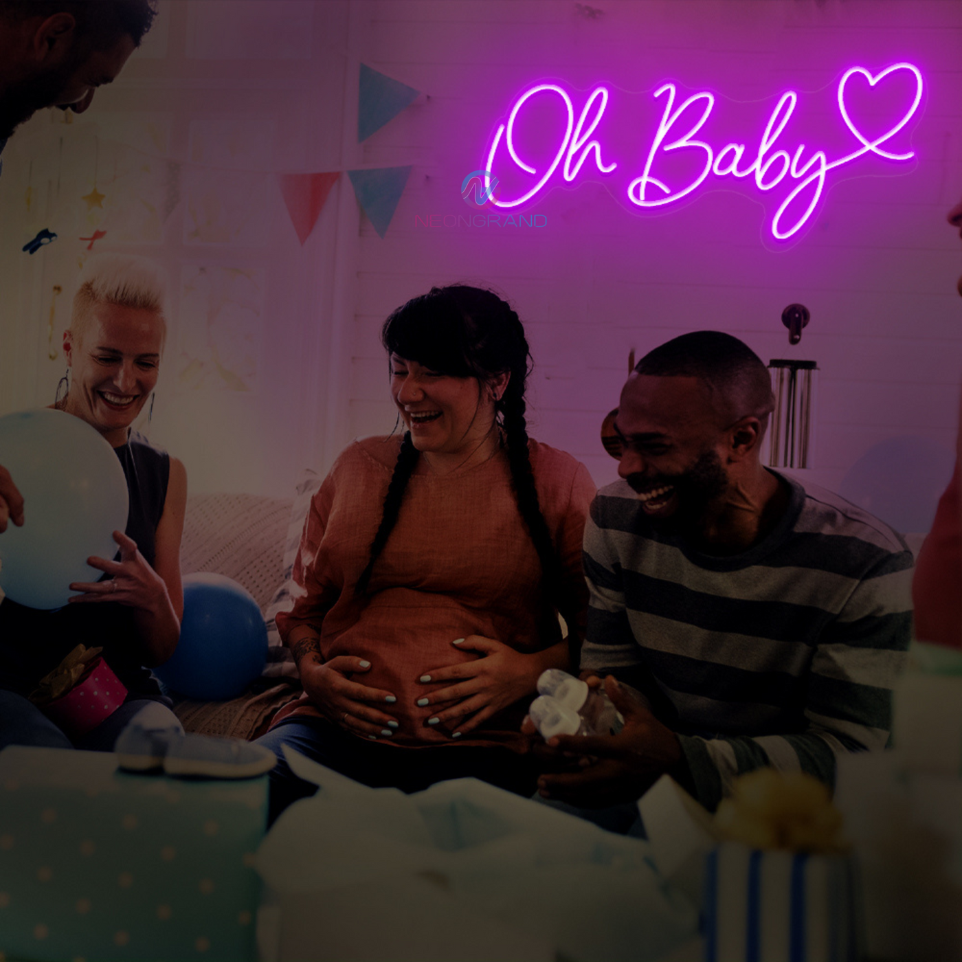 Oh Baby Neon Sign LED Light For Party