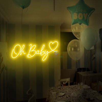 Oh Baby Neon Sign LED Light For Party